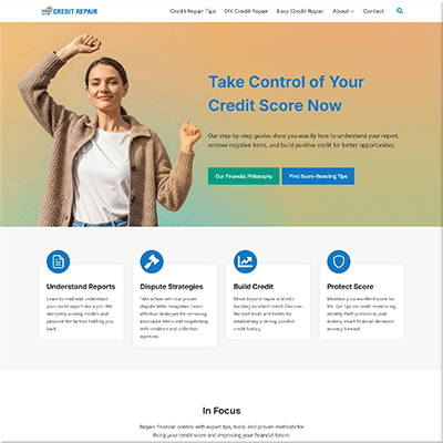 Professional Credit Repair Starter Website