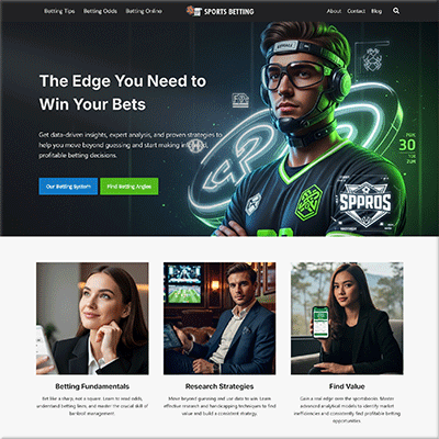 Ready Made Sports Betting Website Template