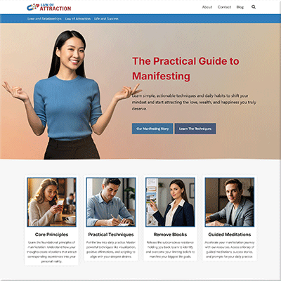 Done for You Law of Attraction Website Package