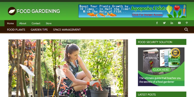 vegetable gardening website